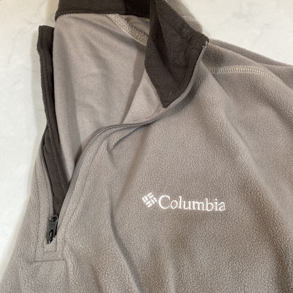 Columbia 3/4 zip Brown and Taupe XL - Picture 2 of 8